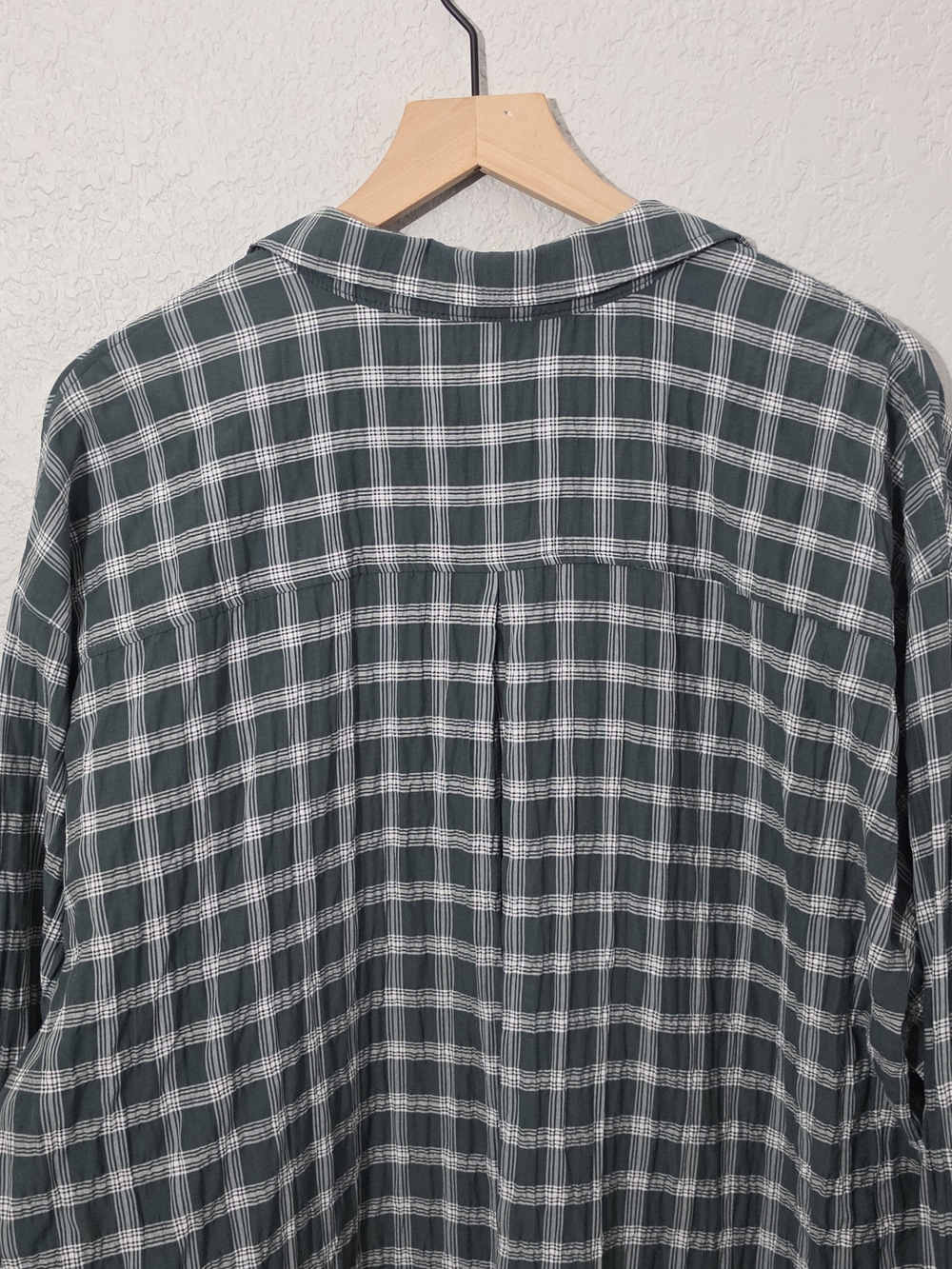 Anthropologie Maeve The Bennett Buttondown Shirt Plaid Edition Green Womens XL - Picture 12 of 13